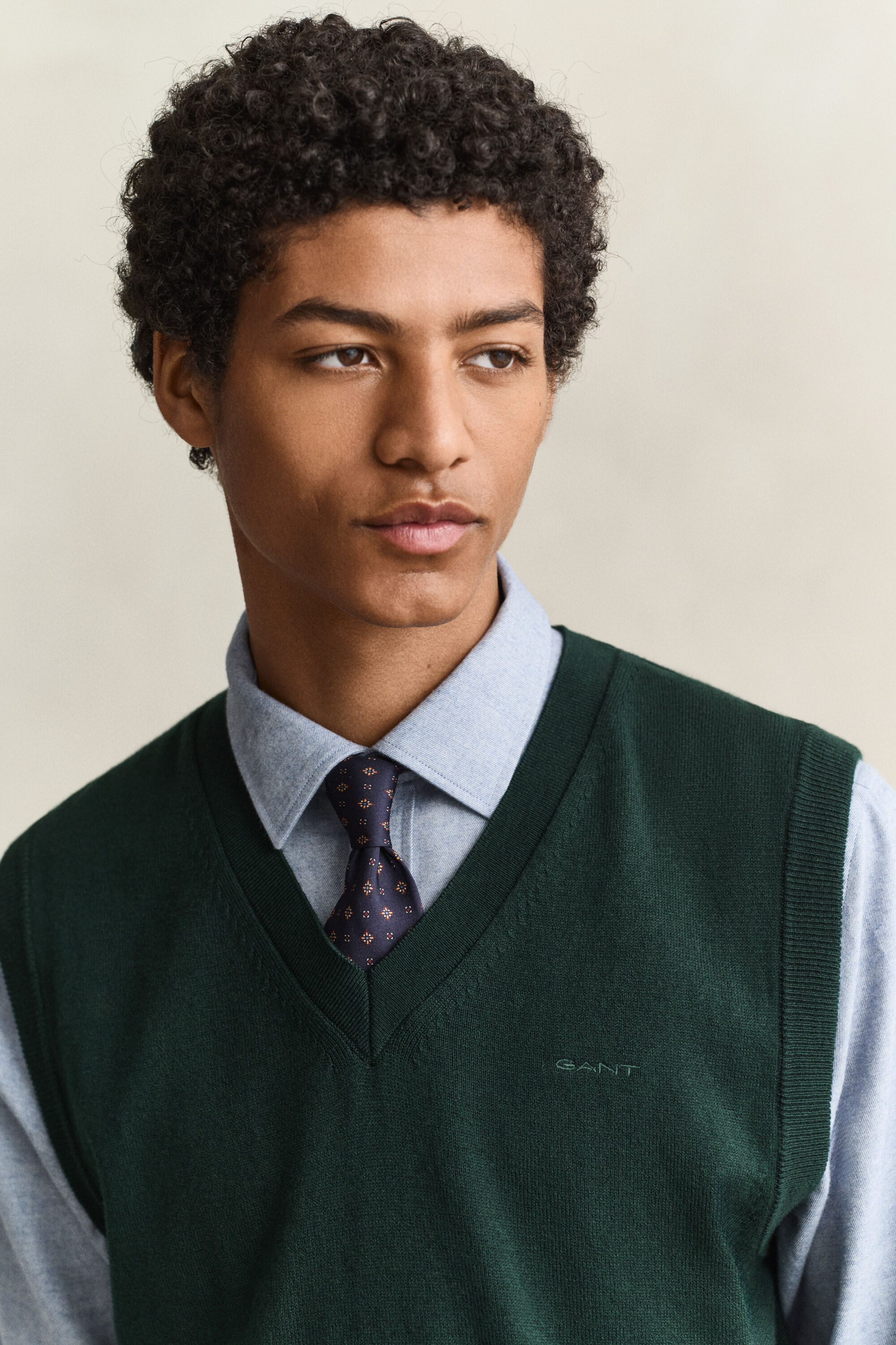 Cotton Wool V-Neck Vest