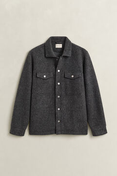Fleece Overshirt — CHARCOAL MELANGE 1