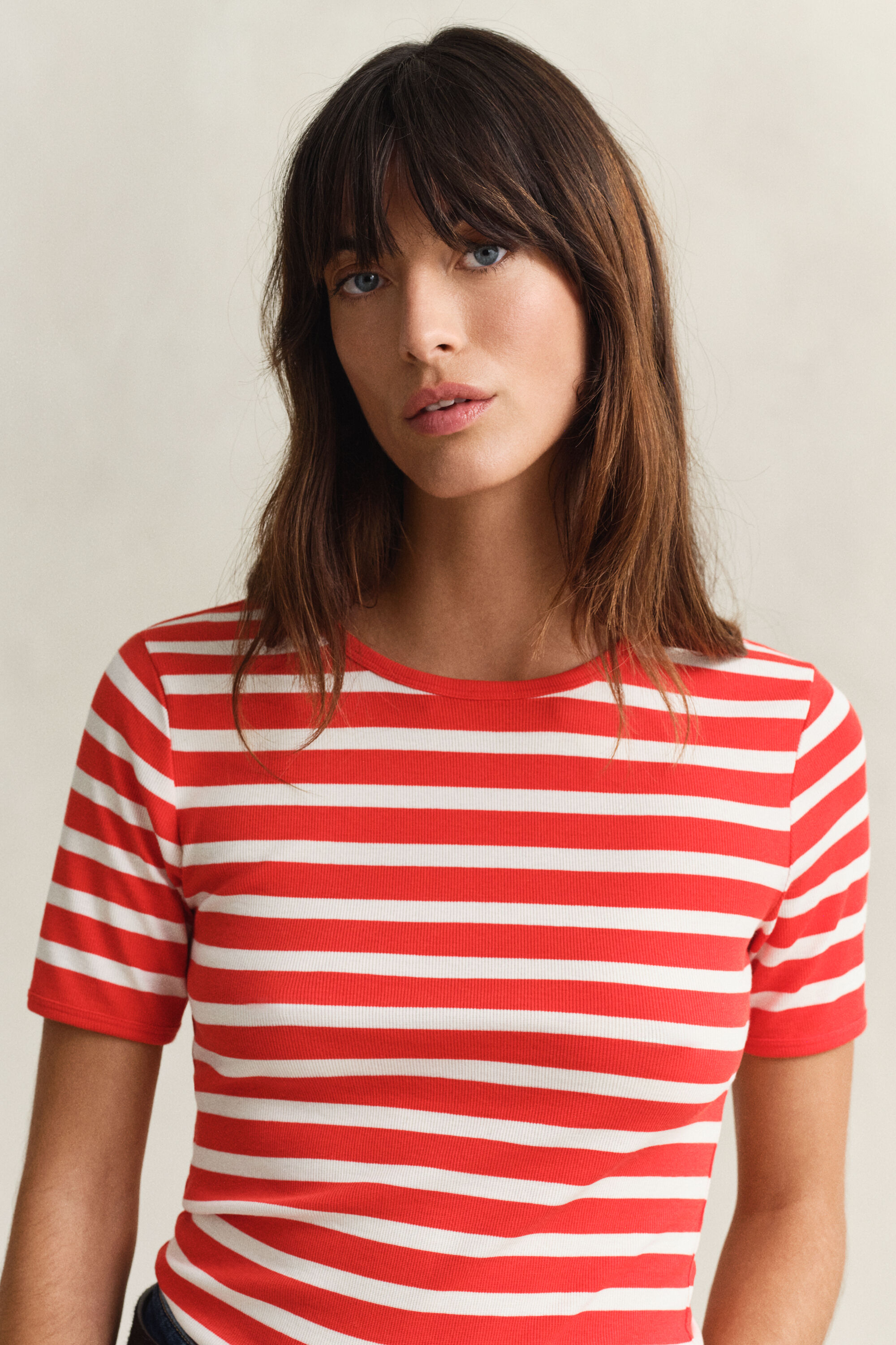 Striped Rib T-Shirt