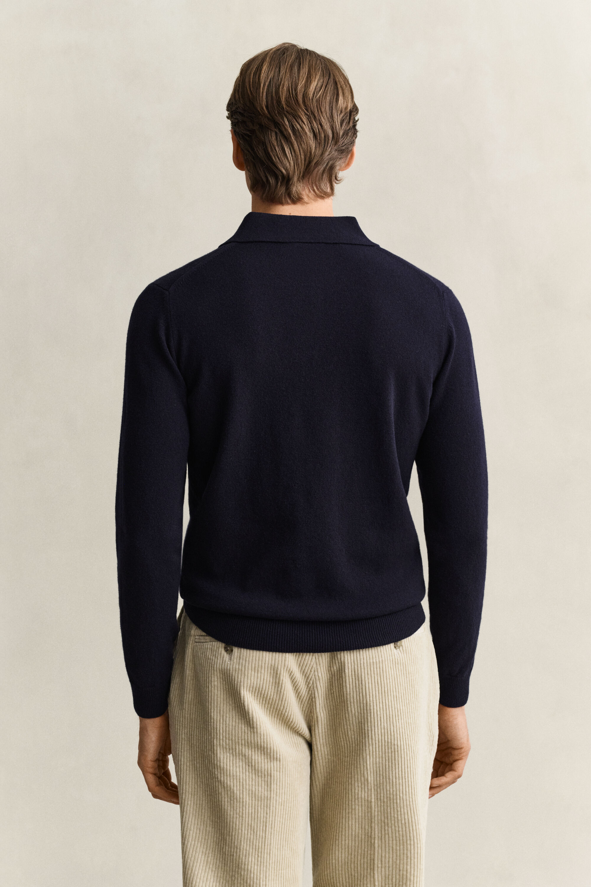 Superfine Lambswool Polo Sweater
