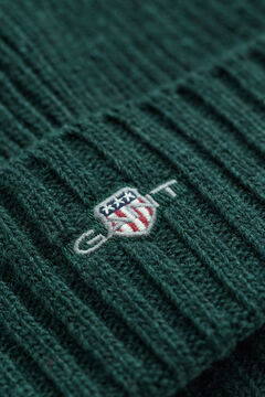 Shield Wool Beanie — TARTAN GREEN 1