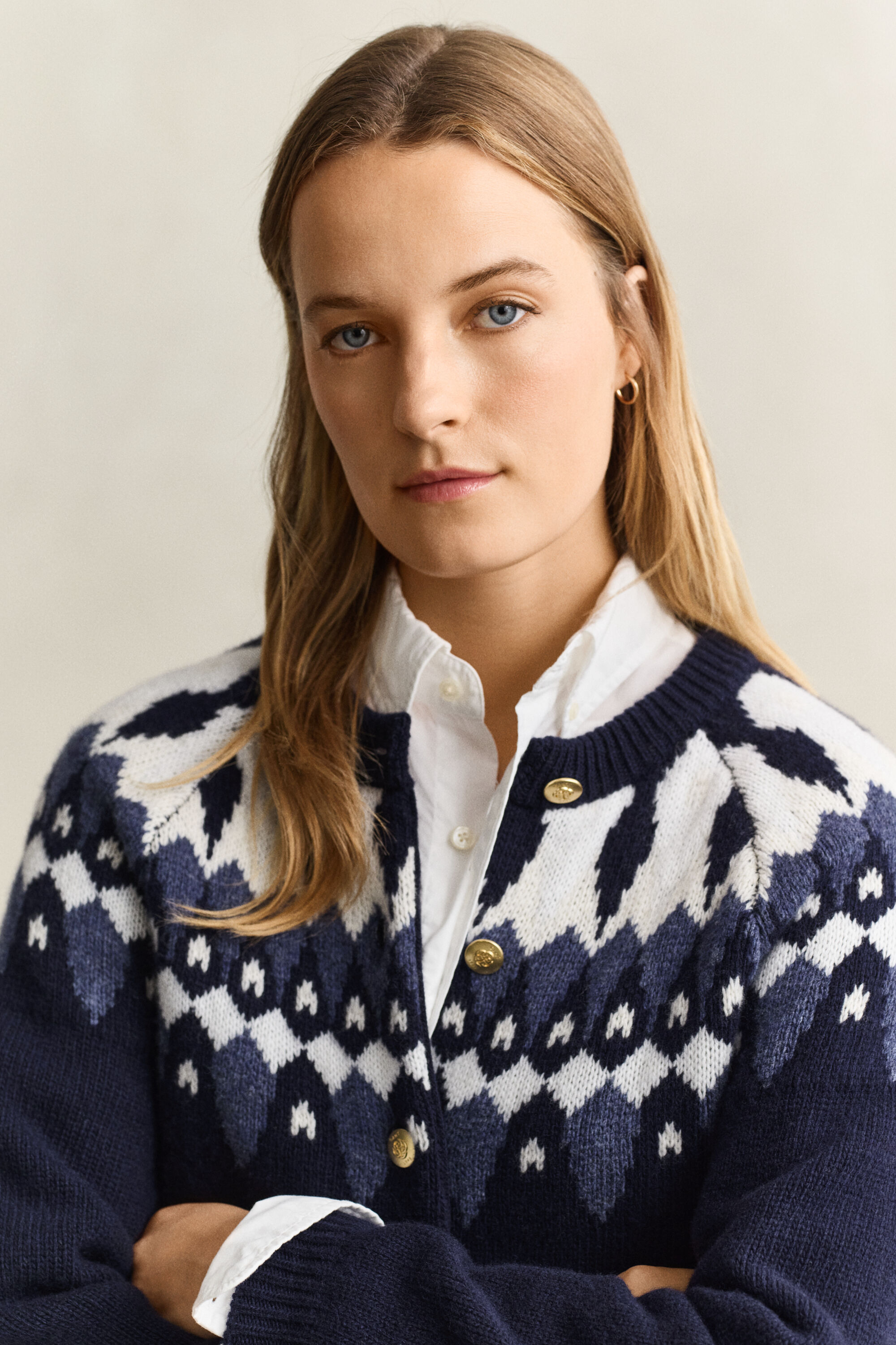 Fair Isle Wool Cardigan