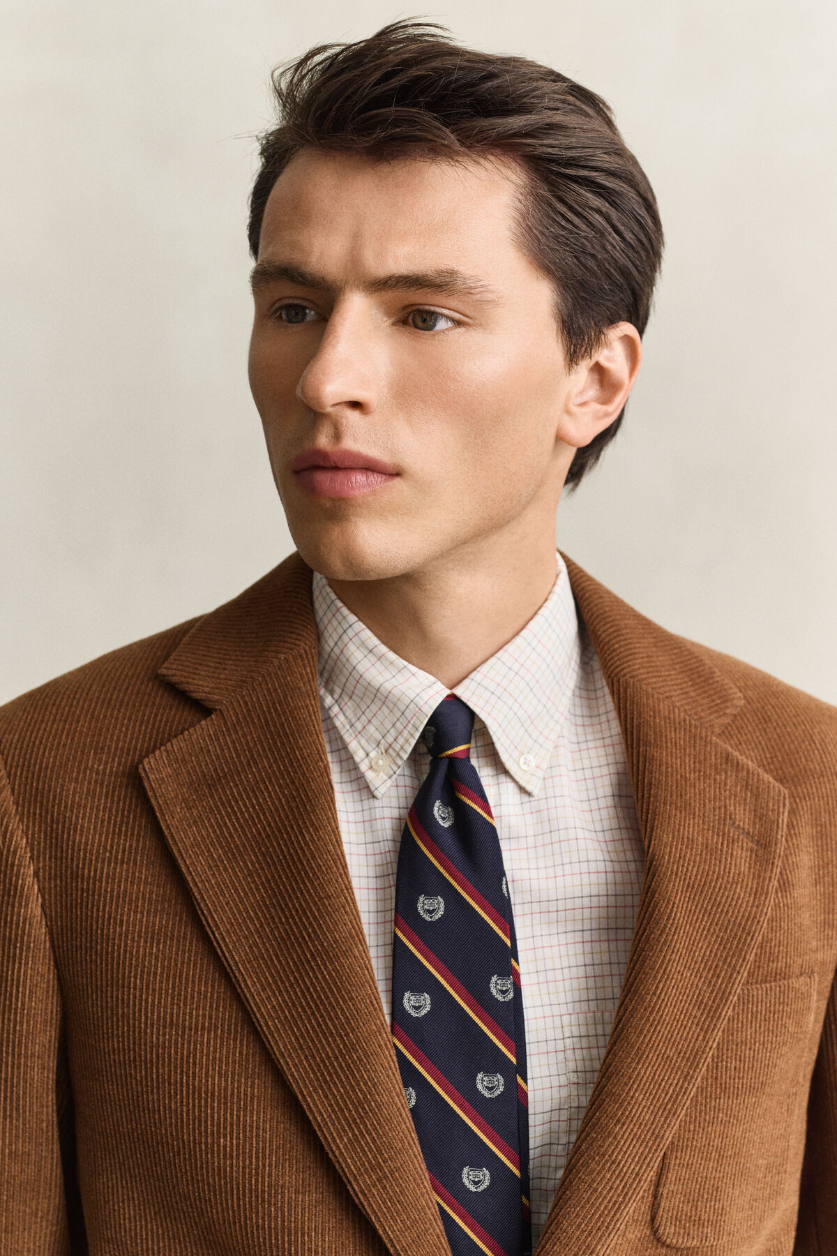Gant x Yale Wool Corduroy Blazer — MAHOGANY BROWN
