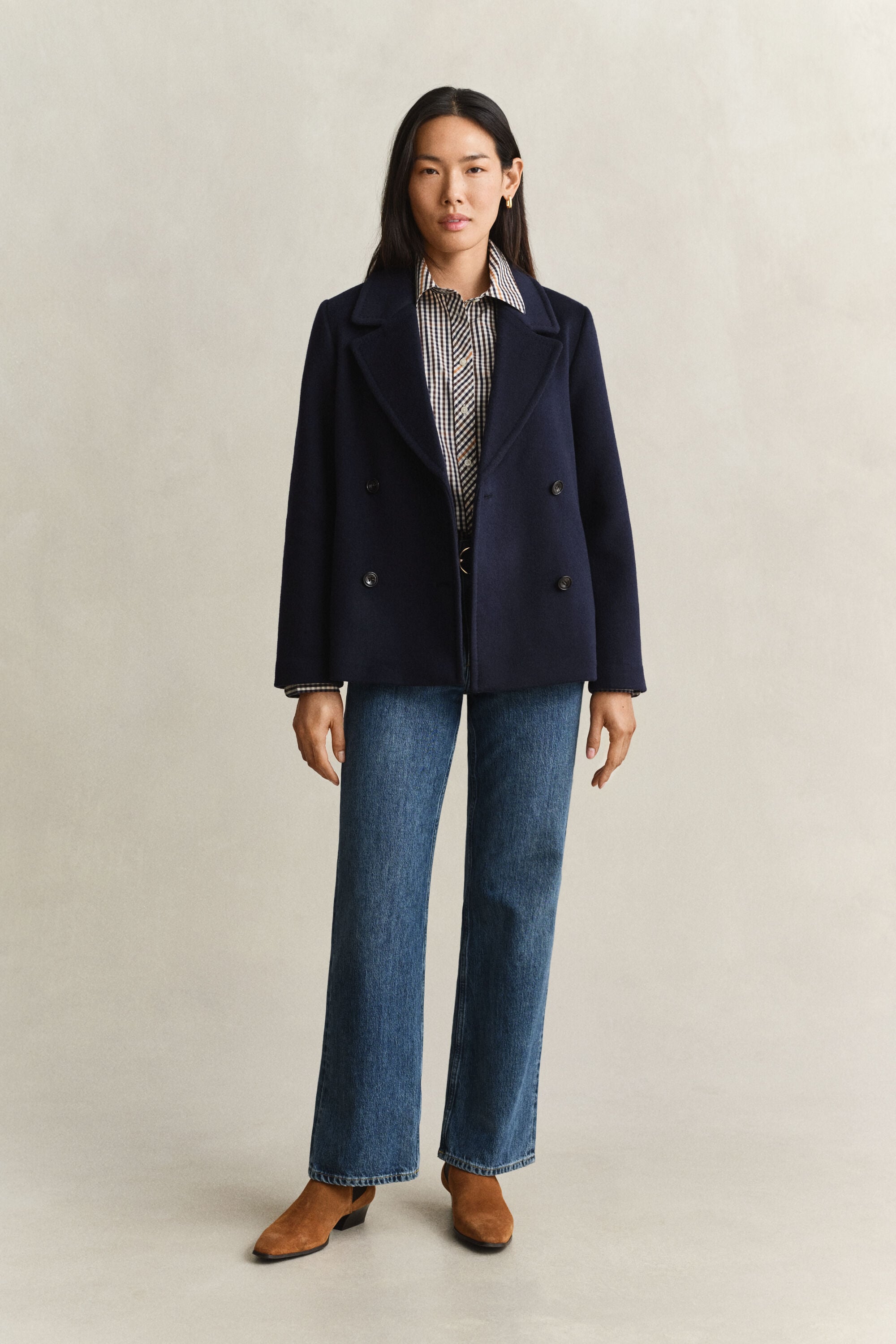 Wool Blend Peacoat
