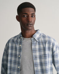 Relaxed Fit Textured Checked Shirt