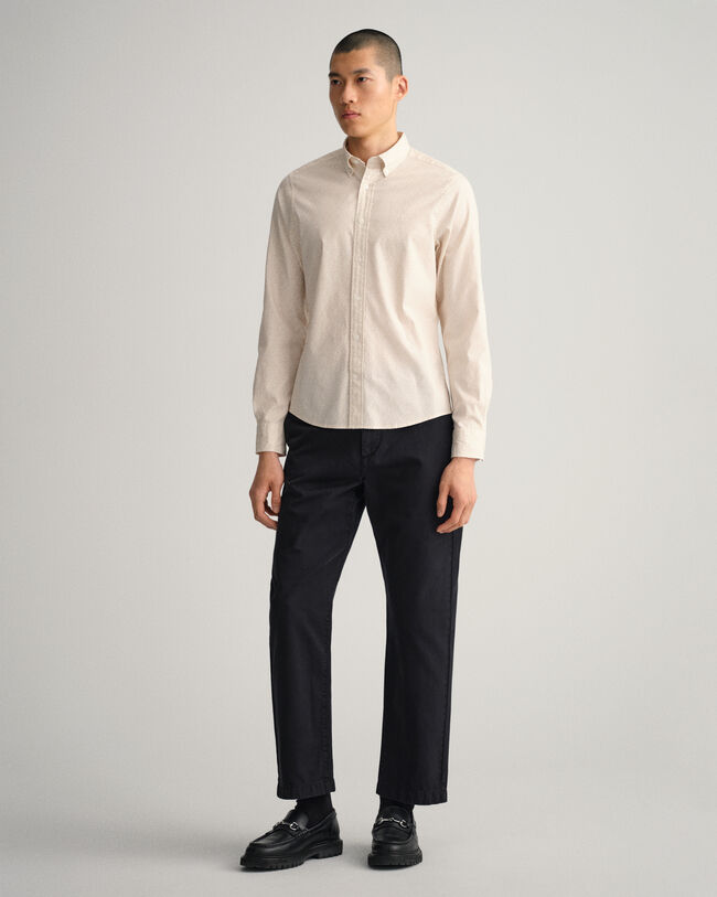 Slim Fit Small Paisley Oxford Shirt