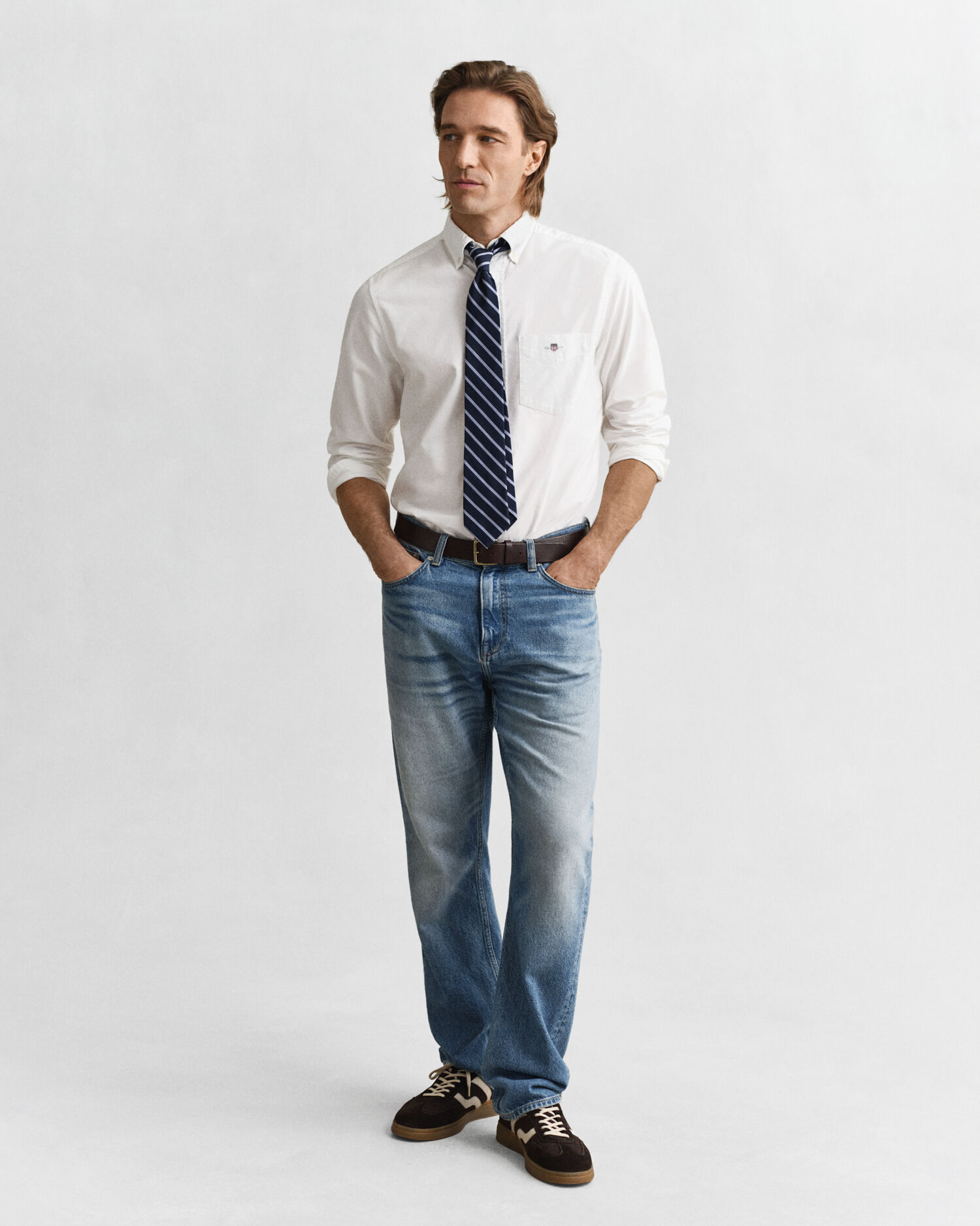 Classic Regular Oxford Shirt — WHITE