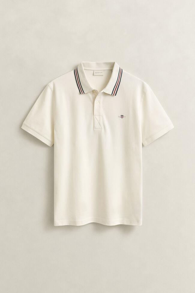 Tipped Collar Polo Shirt