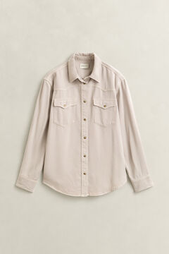 Denim Twill Ranger Shirt — CLAY BEIGE 1