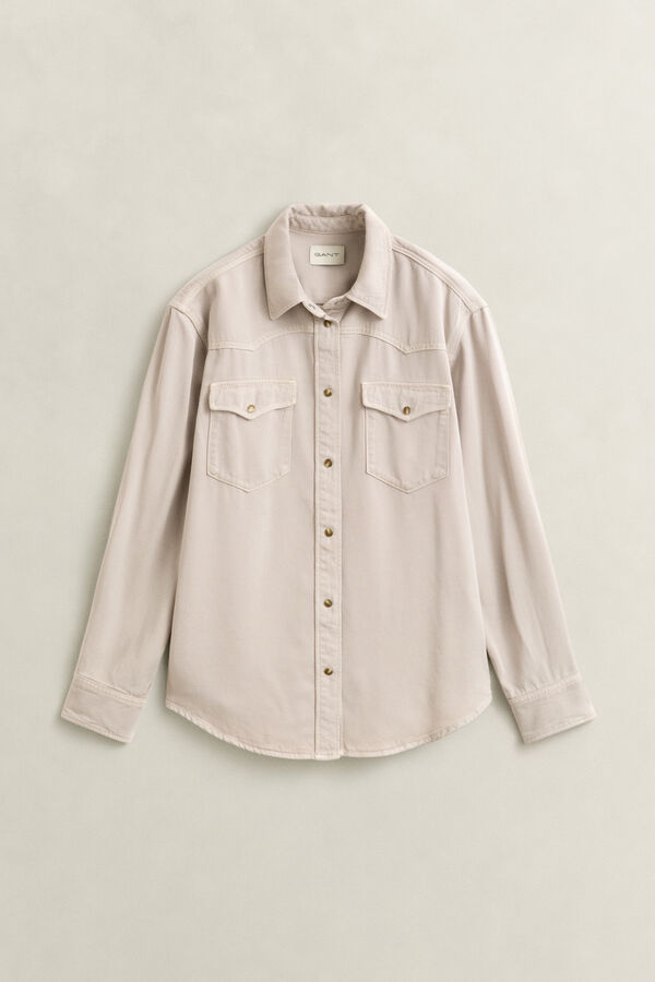 Denim Twill Ranger Shirt — CLAY BEIGE
