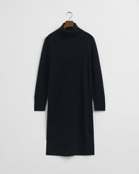 Knit Detail Turtleneck Dress