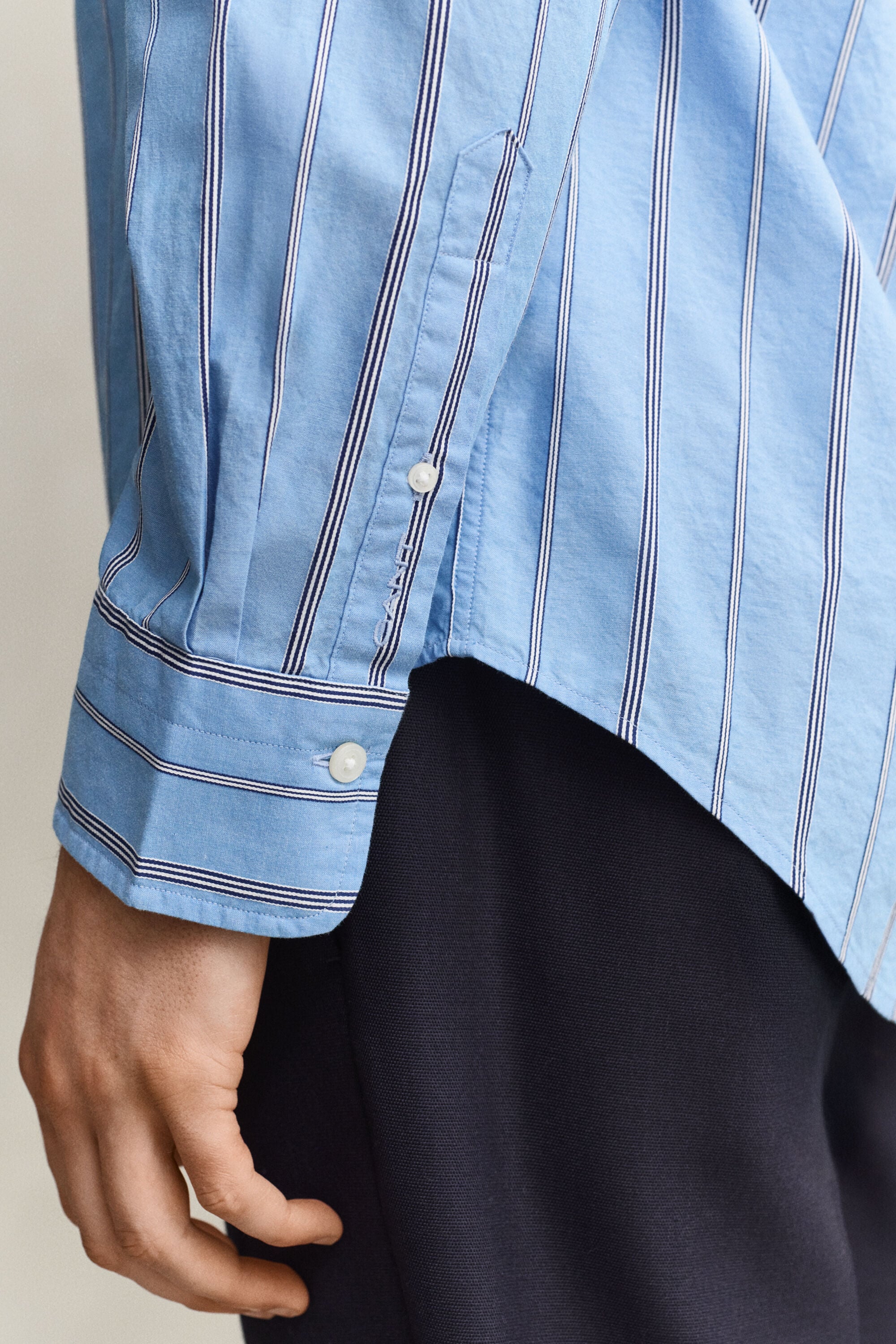 Relaxed Fit Dobby Striped Shirt