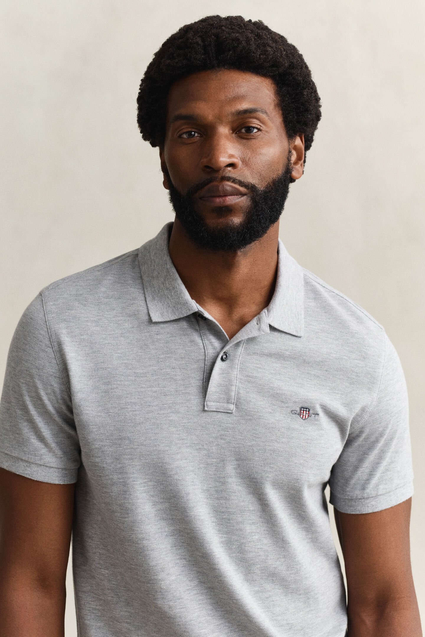 Slim Fit Shield Piqu&eacute; Polo Shirt