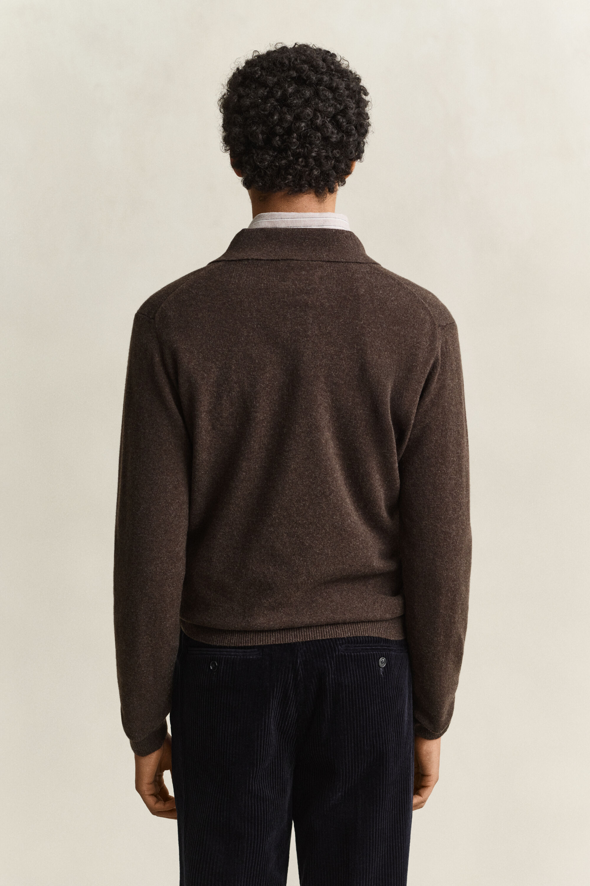 Superfine Lambswool Polo Sweater