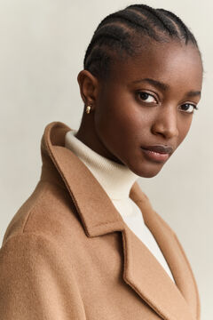 Belted Wool Blend Coat — ROASTED WALNUT 4