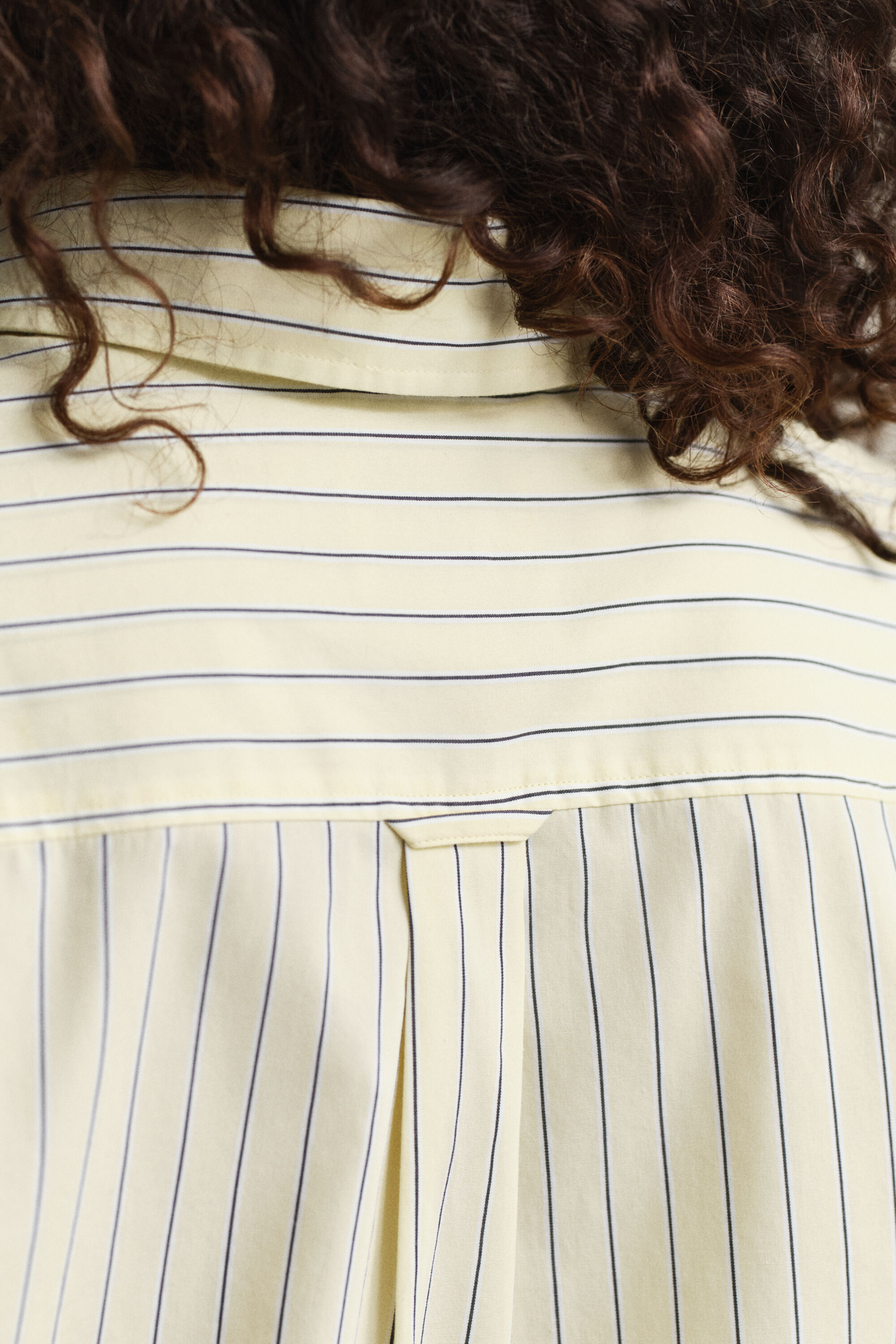 Relaxed Fit Striped Poplin Shirt