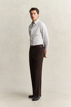 Wool Suit Pants — SHADOW BROWN 7