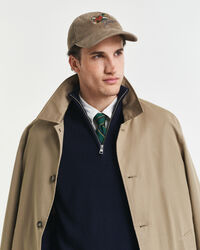 Embroidered Washed Corduroy Cap