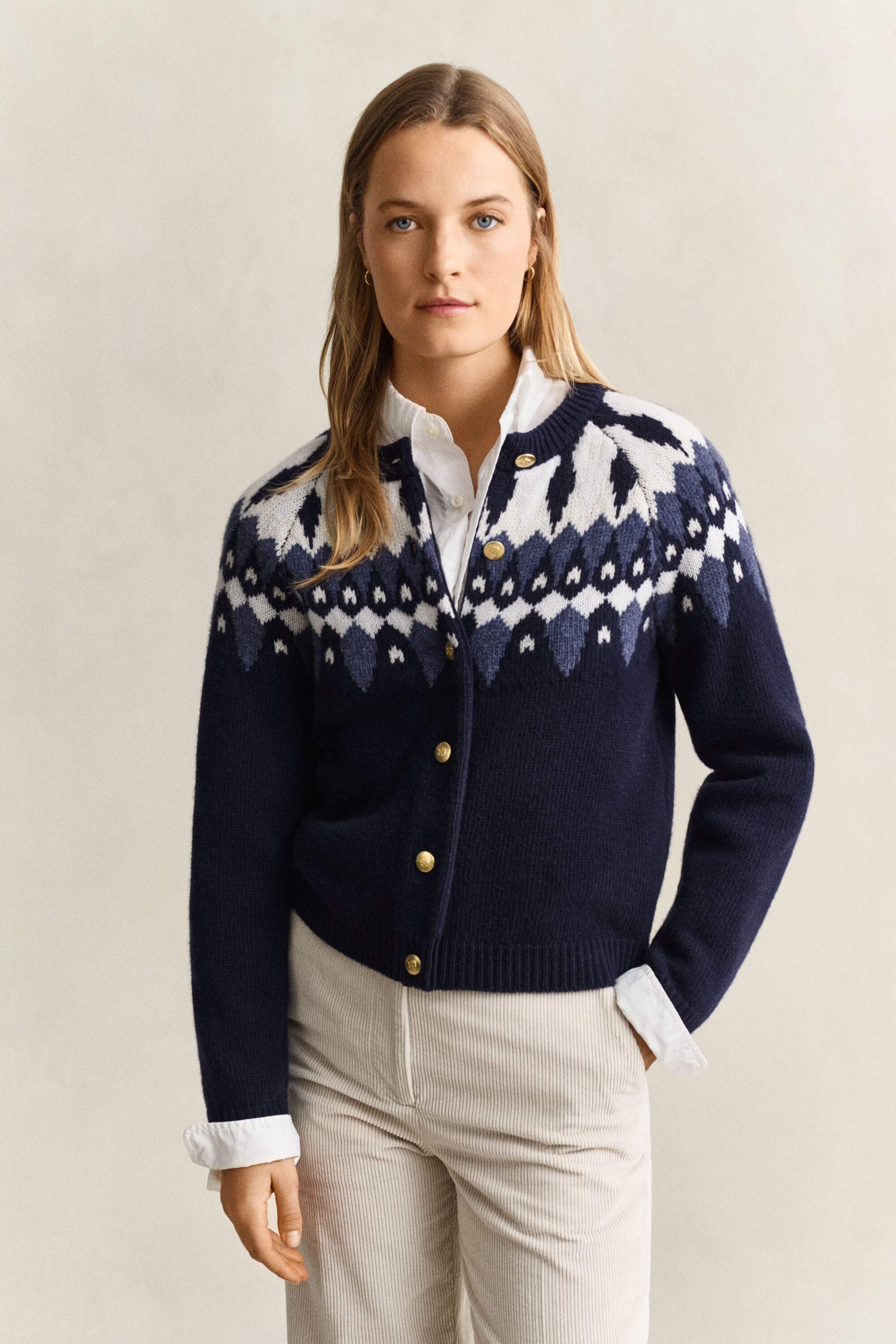 Fair Isle Wool Cardigan