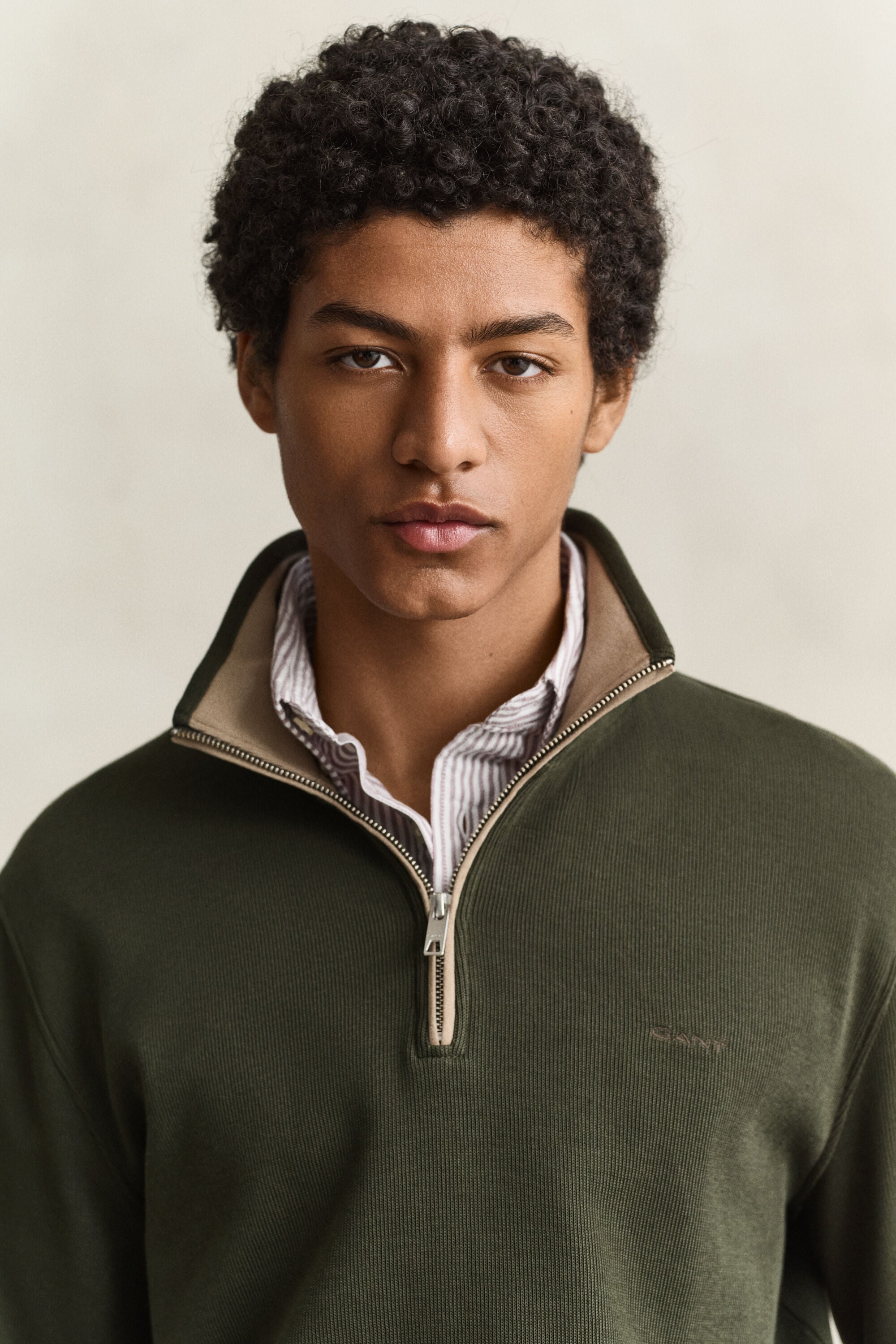 Sacker Rib Half-Zip Sweatshirt