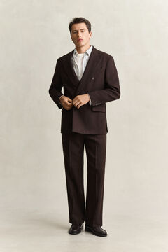 Wool Suit Pants — SHADOW BROWN 9