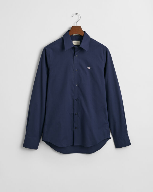 Slim Fit Stretch Poplin Shirt