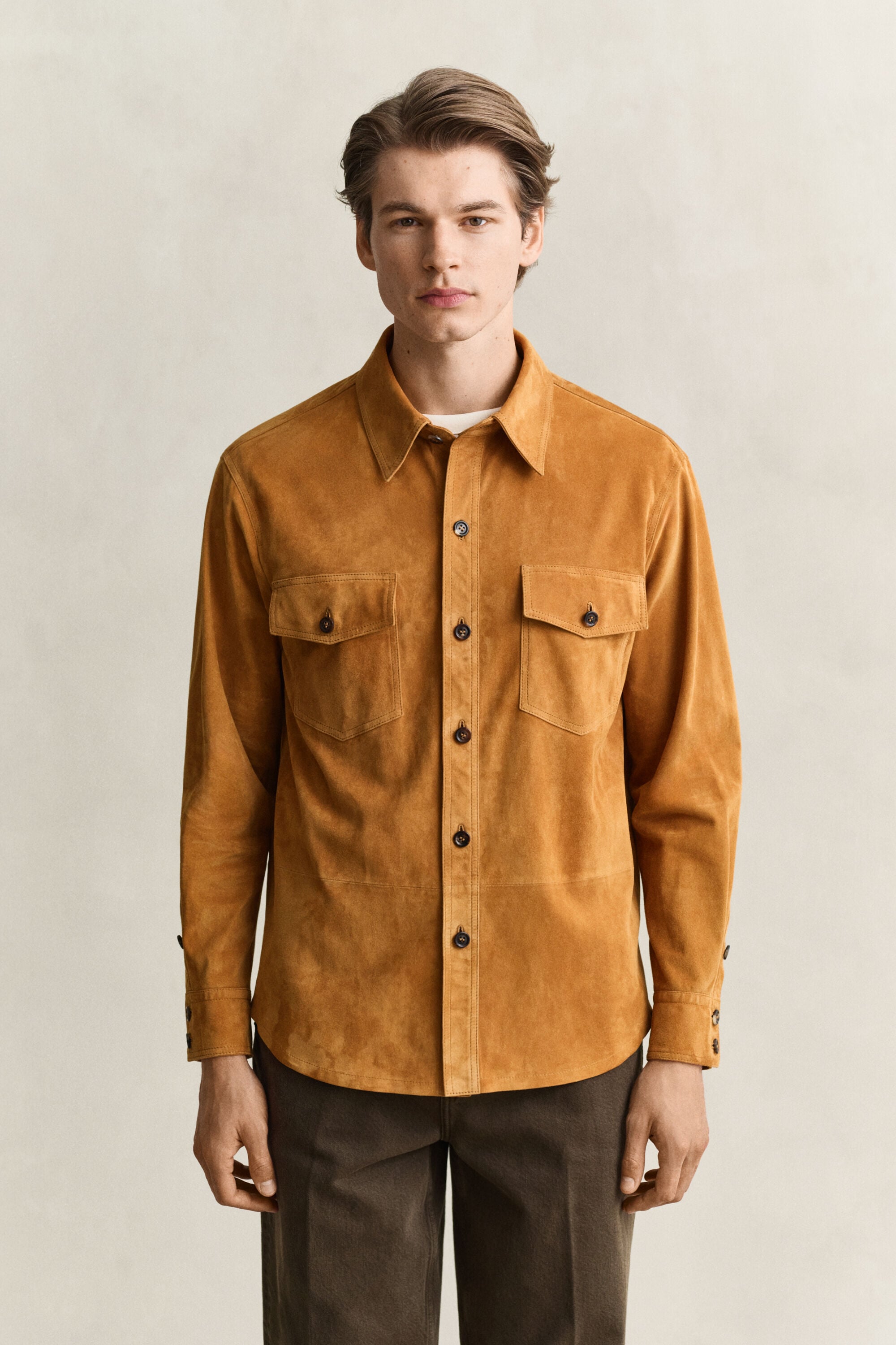 Suede Overshirt