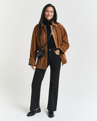 Slim Fit Flared Black Jeans