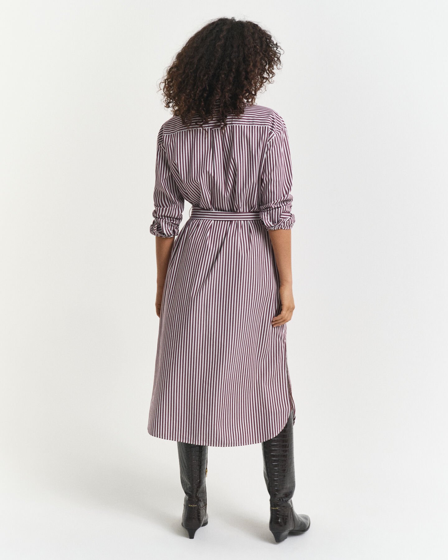 Belted Classic Poplin Shirt Dress