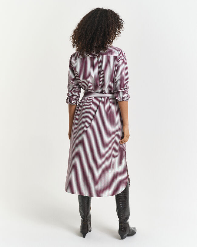 Belted Classic Poplin Shirt Dress