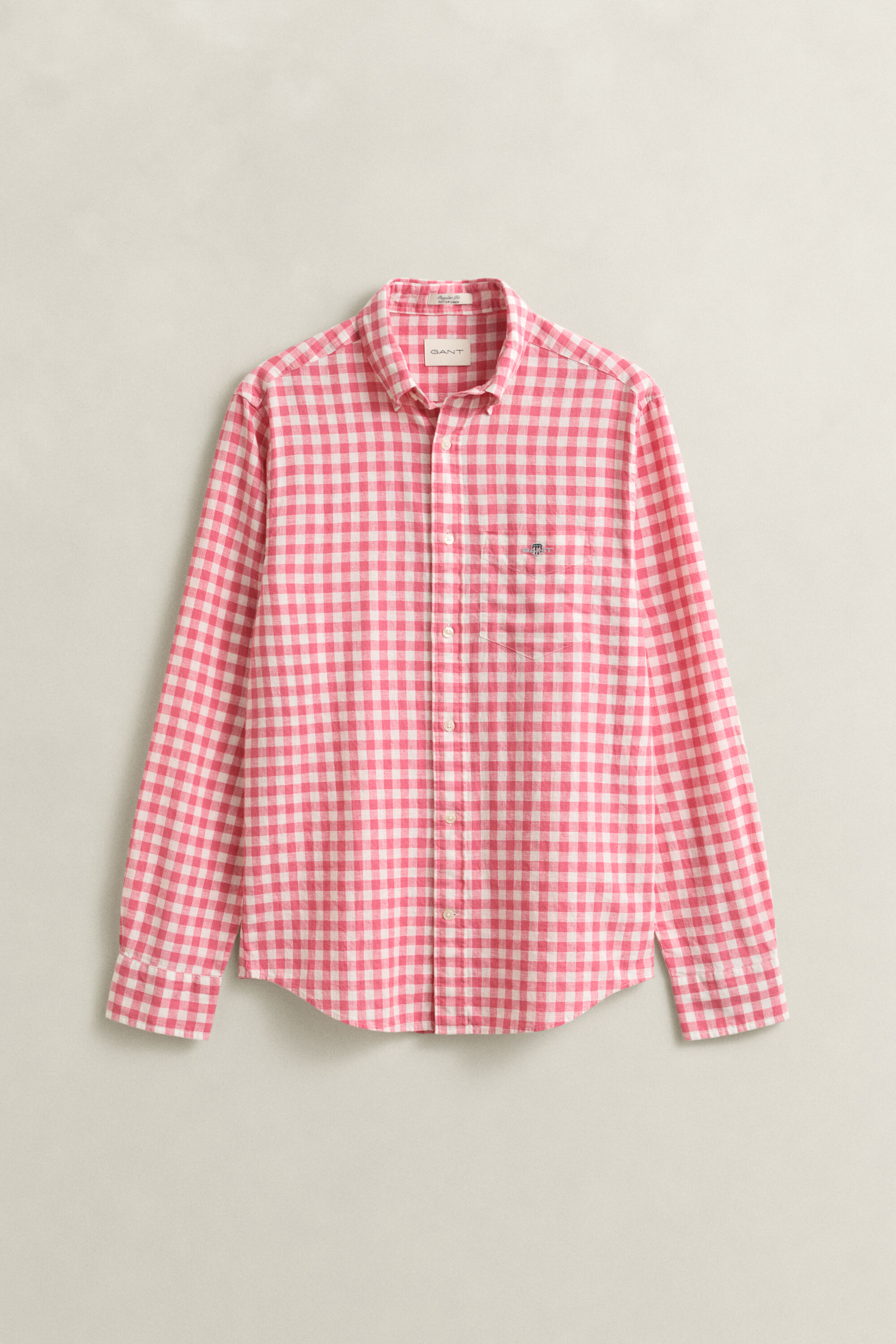 Gingham Linen Blend Shirt