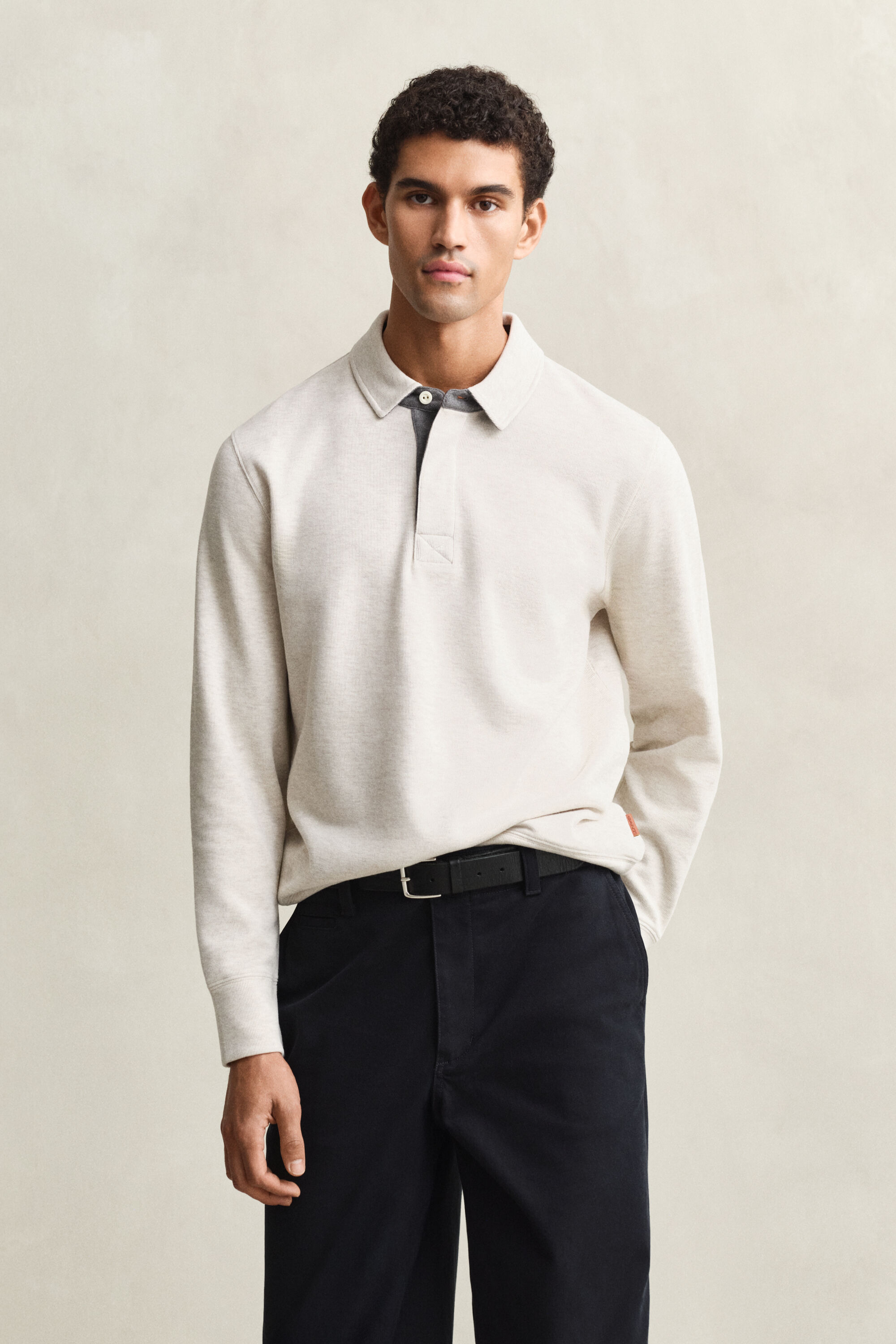 Light Sacker Rib Polo Sweatshirt