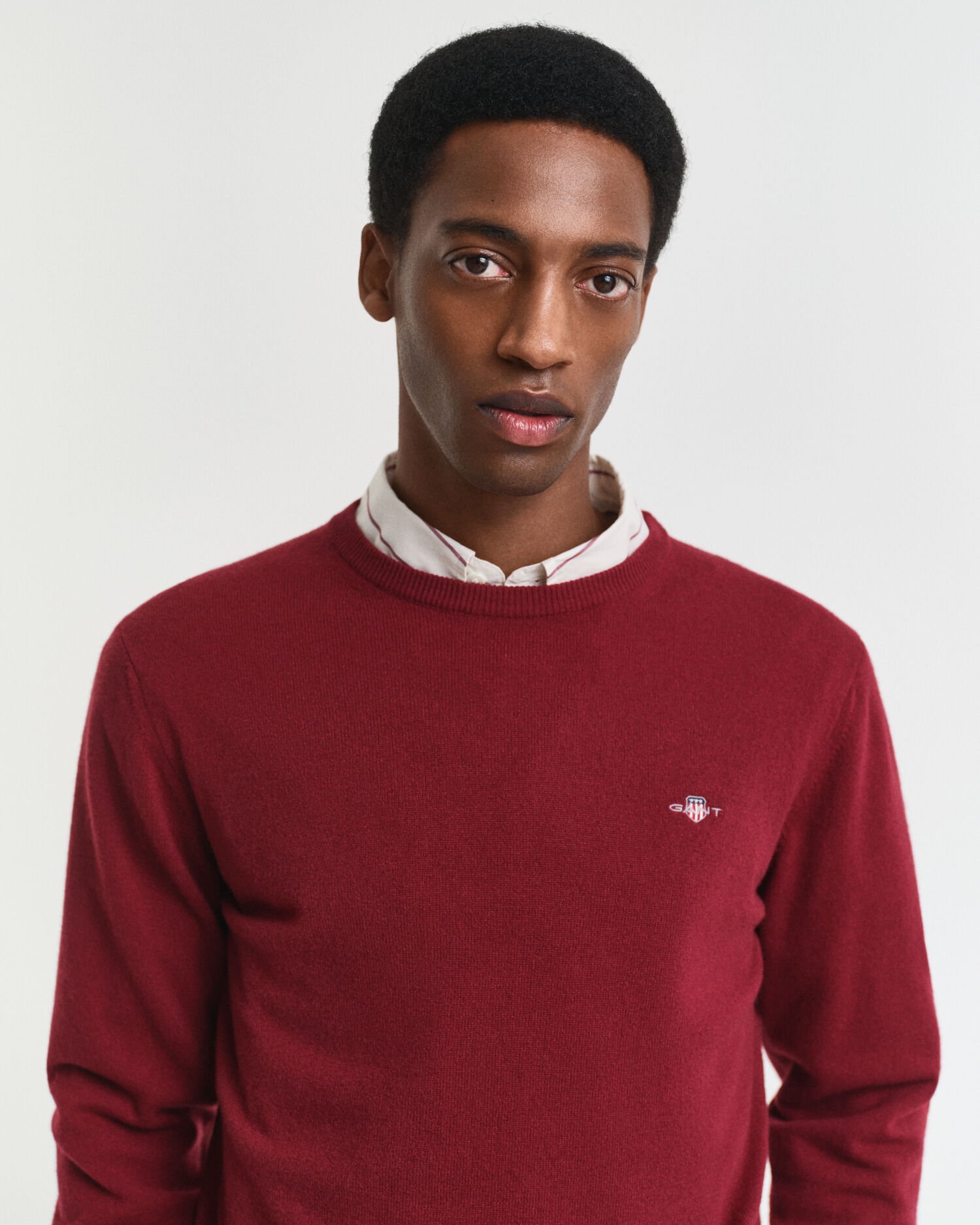 Superfine Lambswool Crew Neck Sweater - GANT
