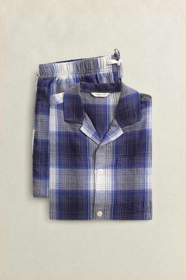 Checked Flannel Pajama Set Gift Box — MARINE