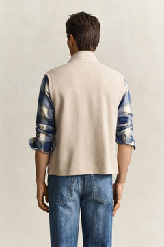 Zipped Vest — OAT MELANGE 2