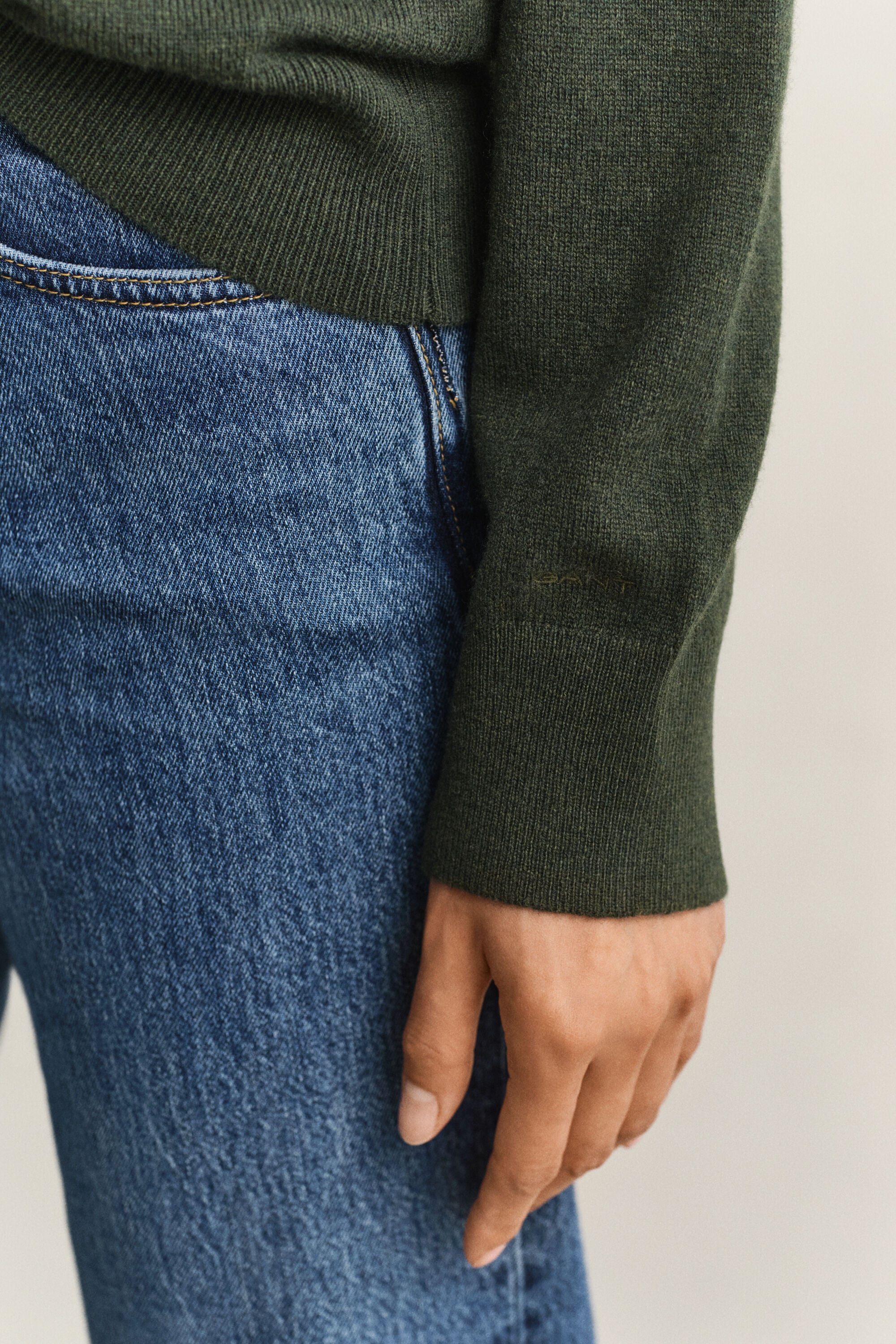 Superfine Lambswool Crew Neck Sweater