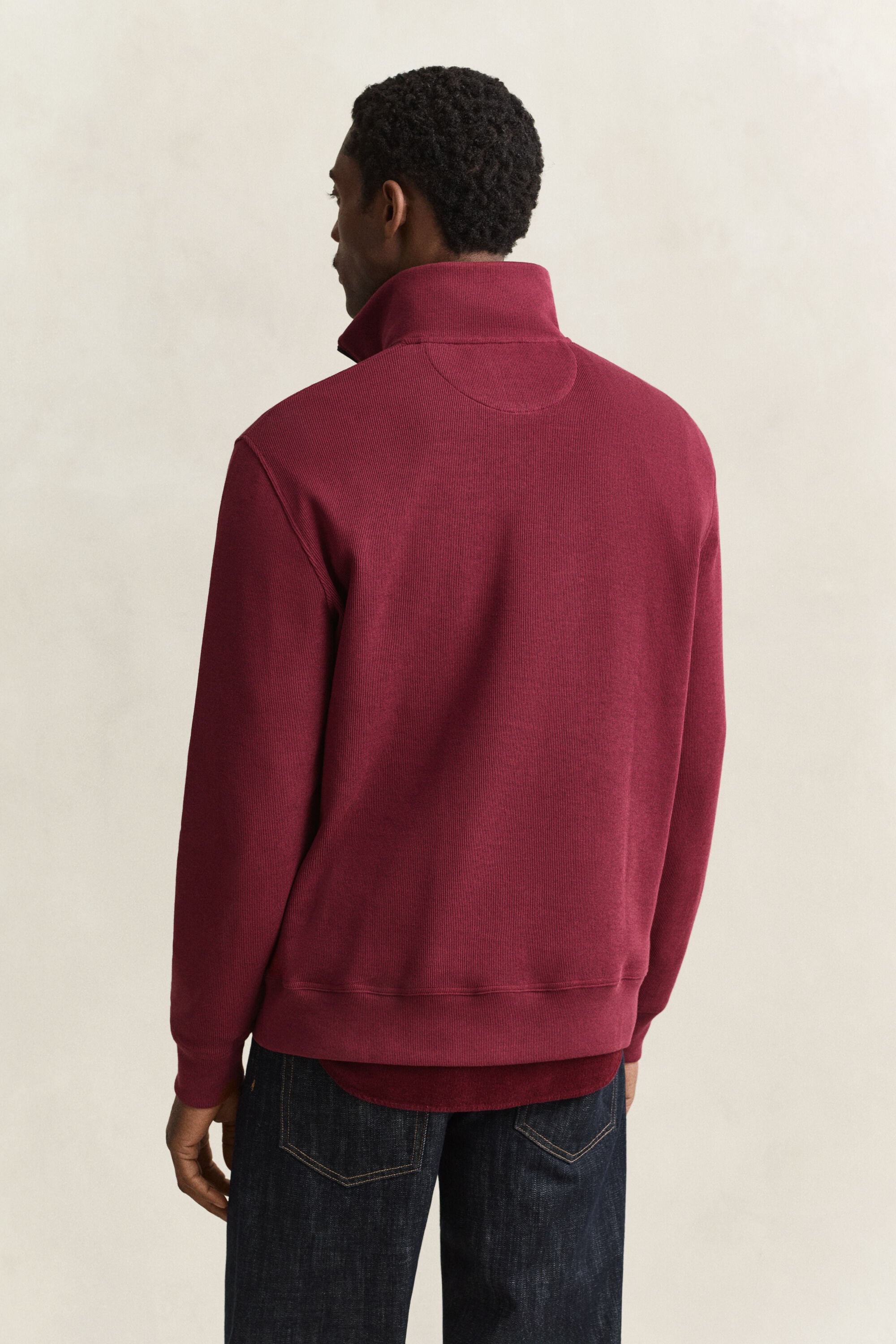 Sacker Rib Half-Zip Sweatshirt