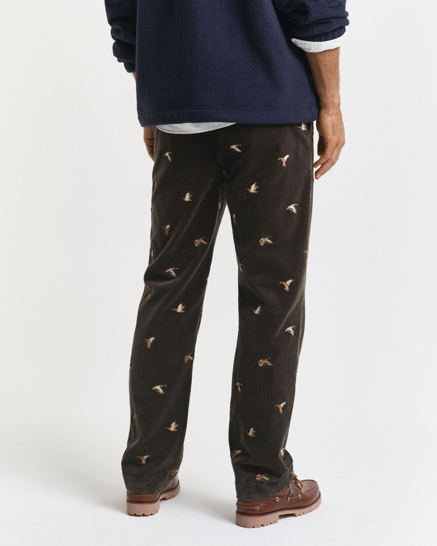 Straight Fit Embroidered Corduroy Pants - GANT