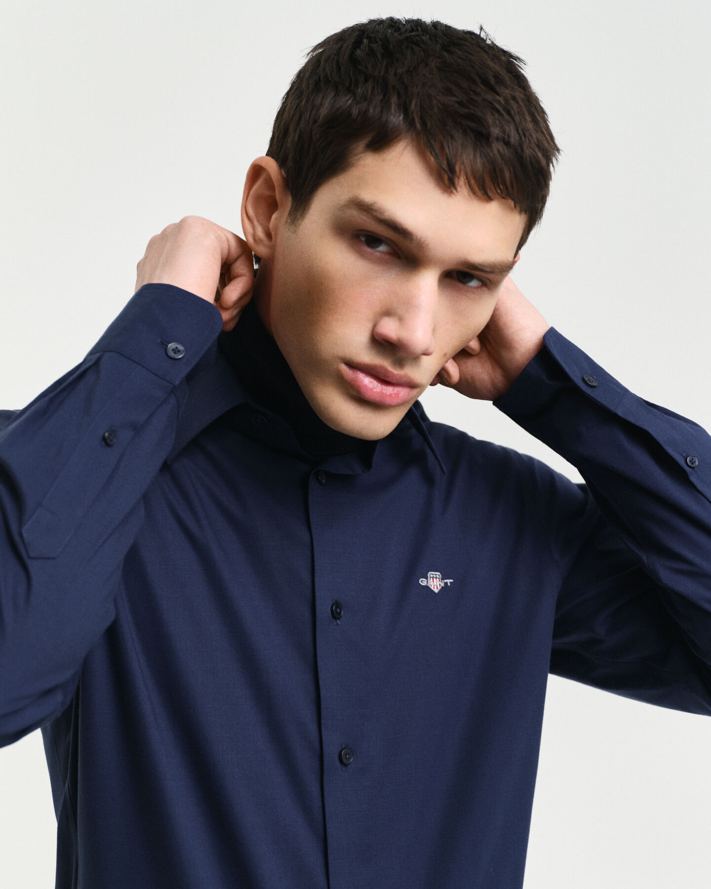 Slim Fit Stretch Poplin Shirt