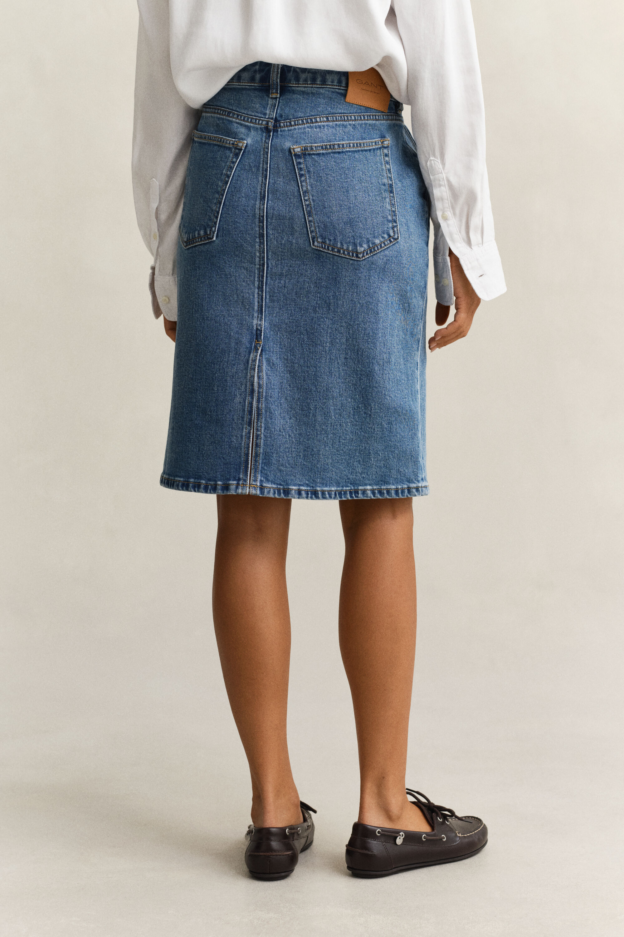 Denim Pencil Skirt
