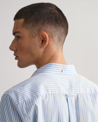 Regular Fit Stripe Short Sleeve Broadcloth Shirt