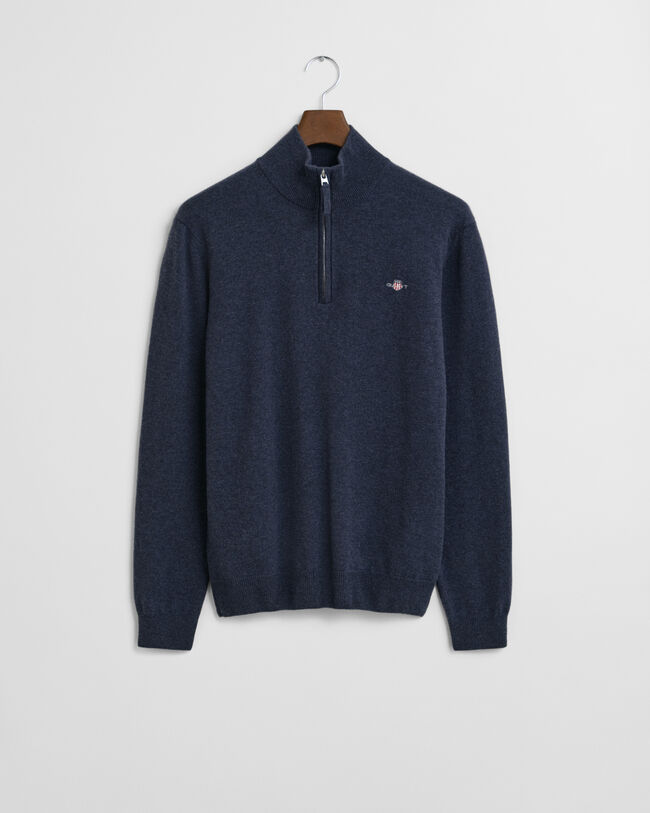 Superfine Lambswool Half-Zip Sweater