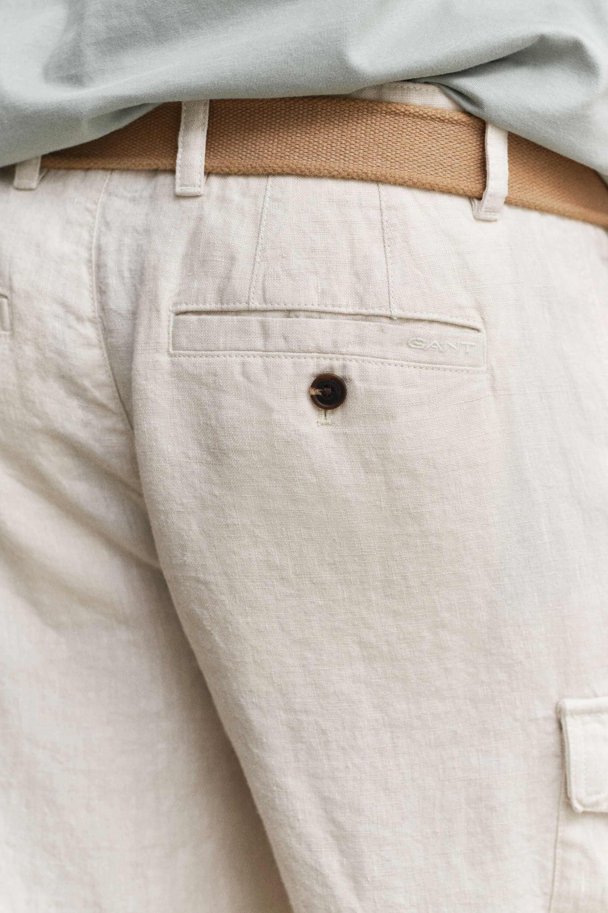 Linen Cargo Shorts