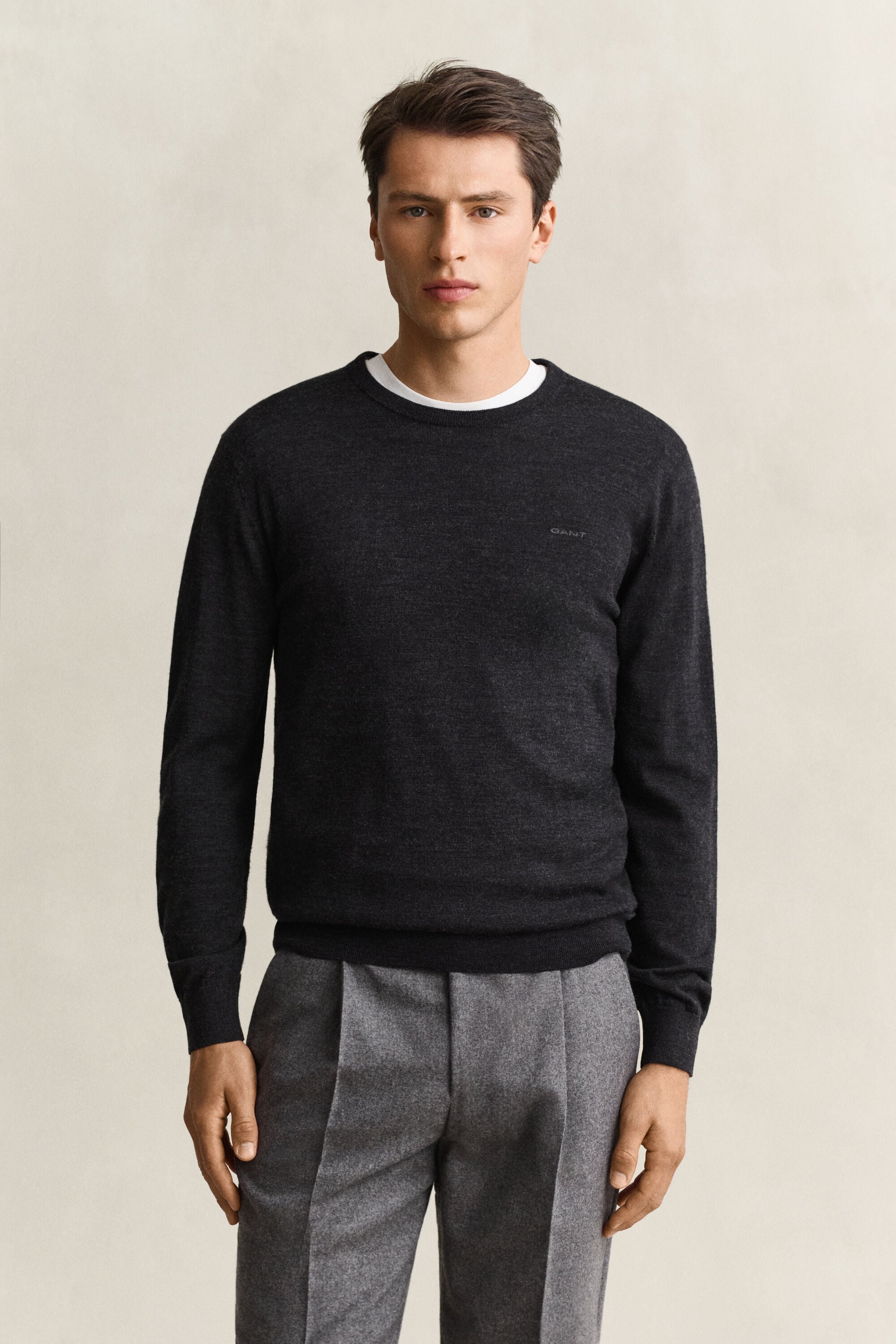 Merino Wool Crew Neck Sweater