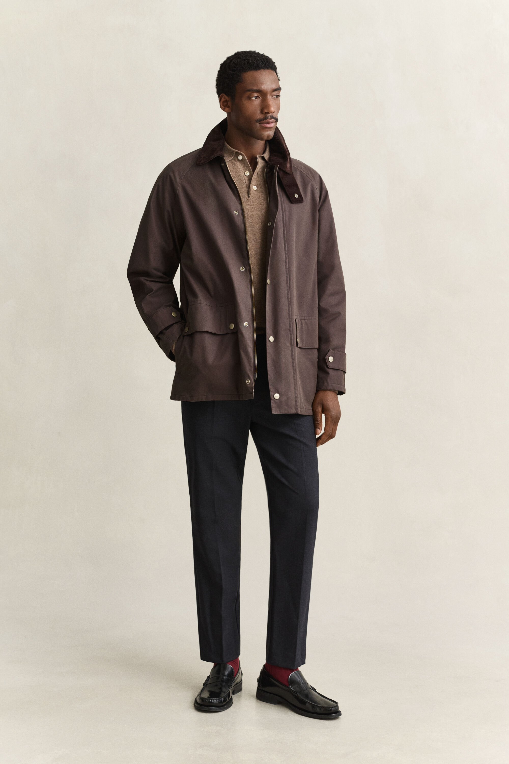 Tapered Wool Pants