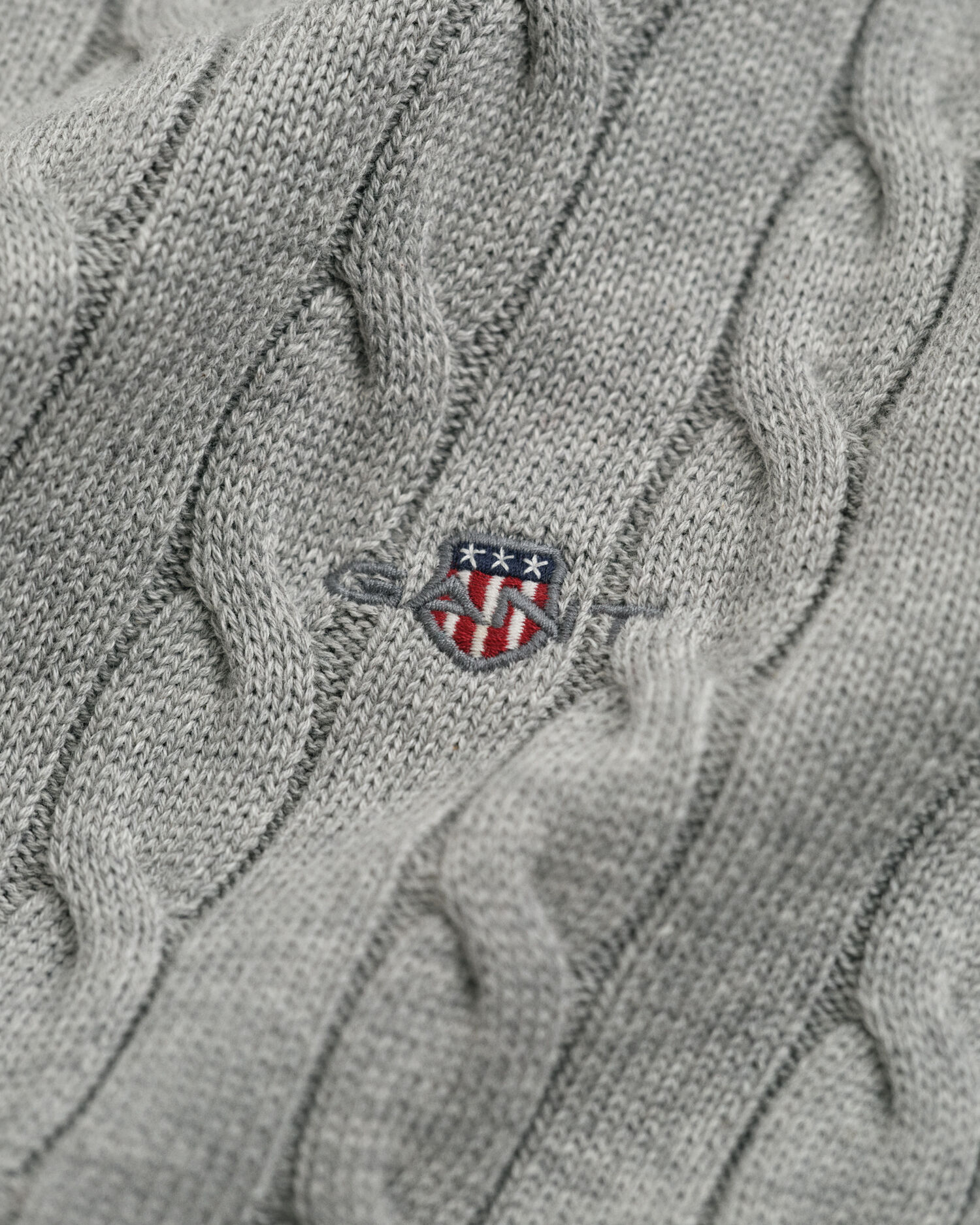 Cotton Cable Knit Turtleneck Sweater