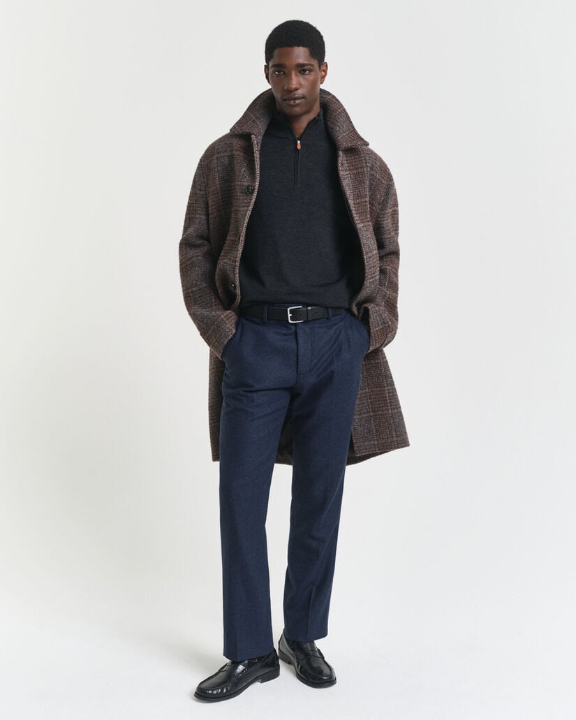 Extra Fine Merino Wool Half-Zip Sweater