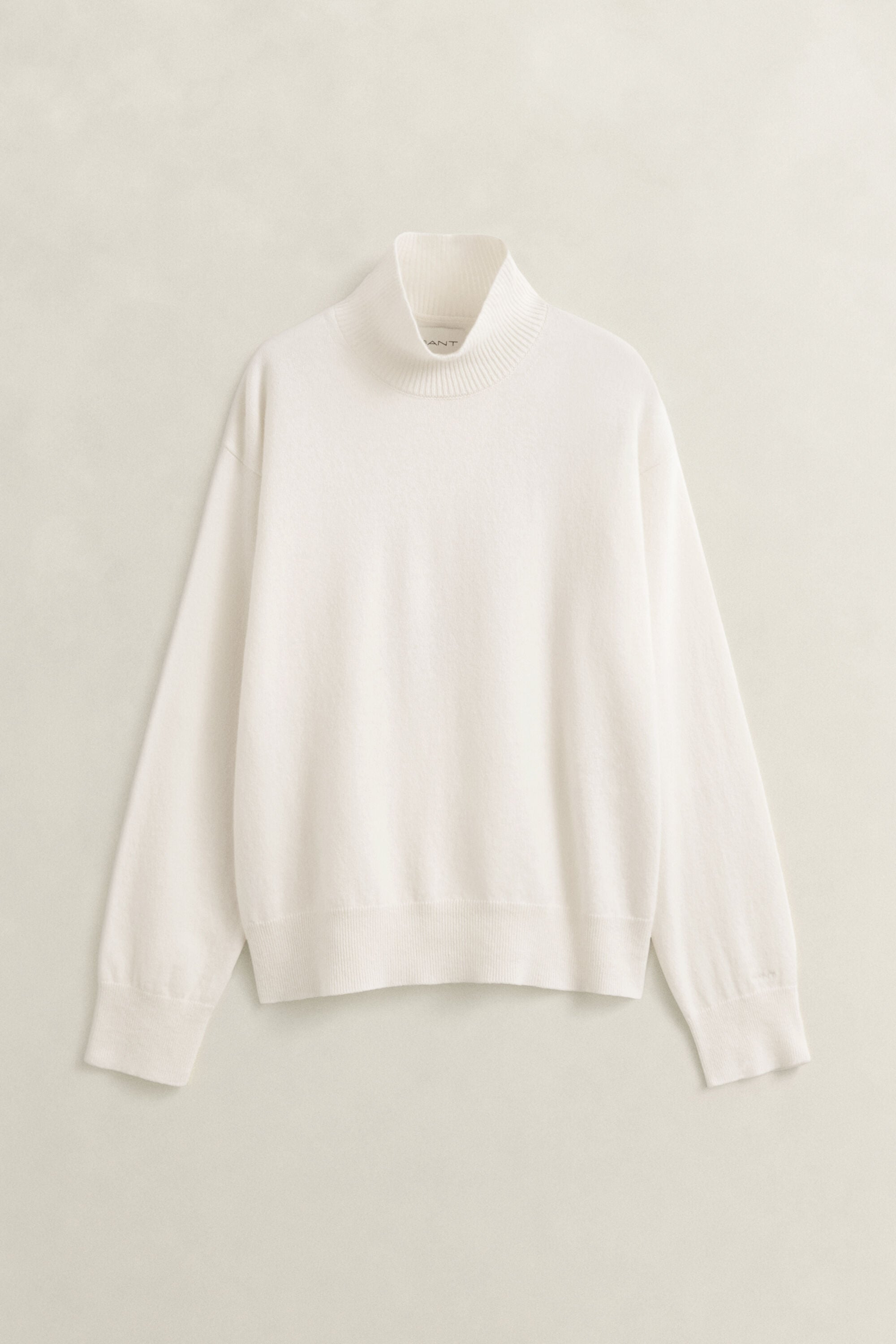 Superfine Lambswool Mock Neck Sweater
