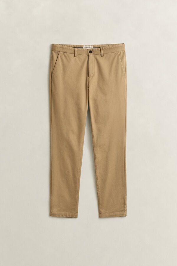 Slim Smart Chinos — DARK KHAKI
