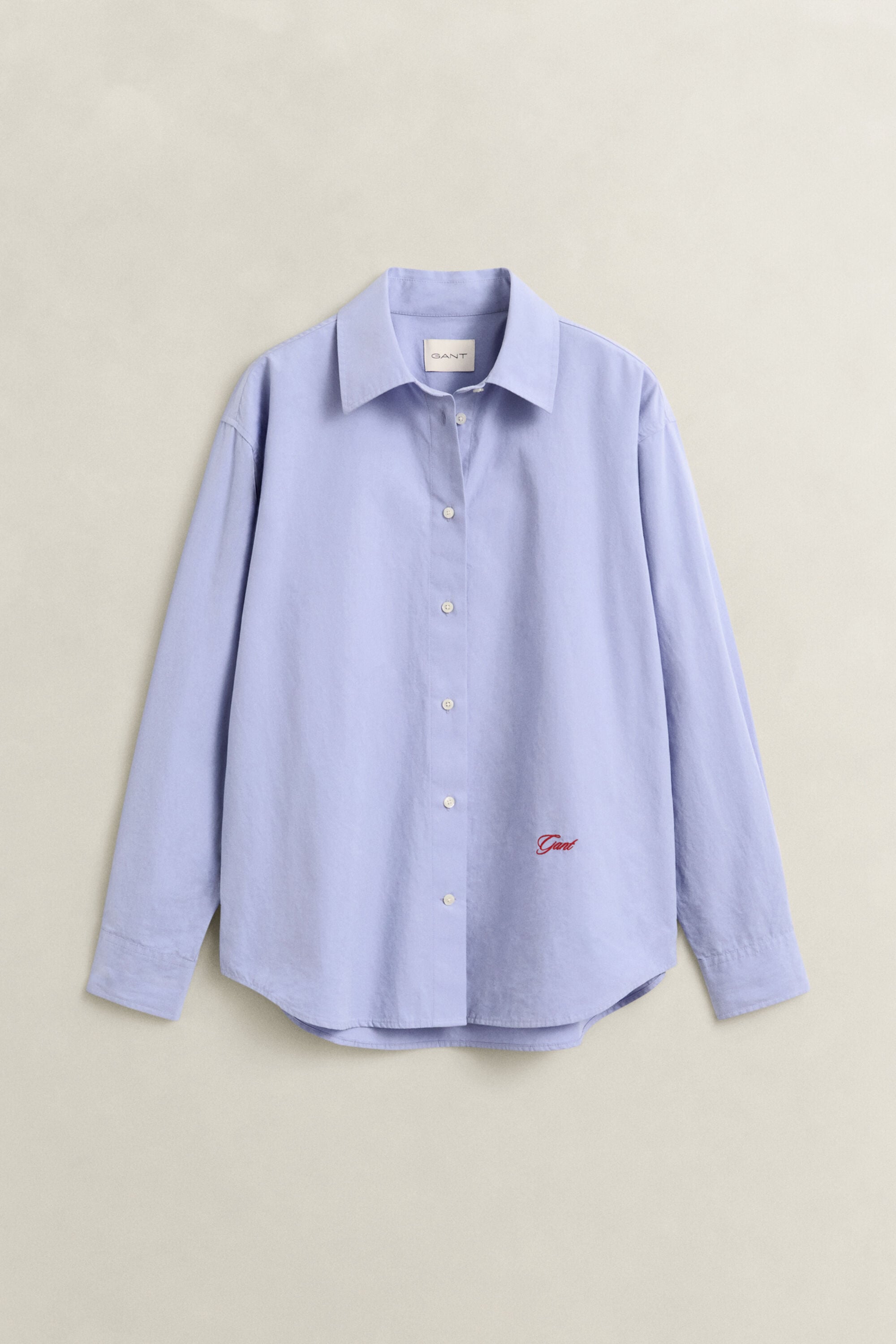 Relaxed Poplin Shirt — MISTY LAVENDER
